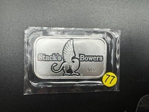 2023 BU Stacks & Bowers 1 Oz. Silver Bar
