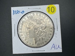 1880-O Morgan Silver Dollar  Marked AU When Purchased
