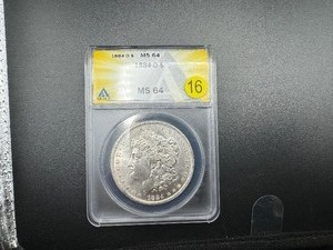 1884-O Morgan Silver Dollar ANACS MS64