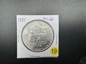 1887 Morgan Silver Dollar Marked MS66 When Purchased - Beautiful Mint Luster