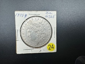 1898 Morgan Silver Dollar Marked MS65 When Purchased