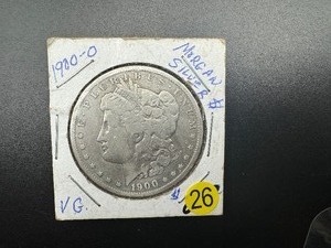 1900-O Morgan Silver Dollar Marked VG When Purchased