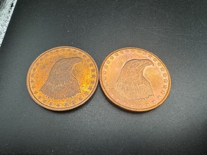 Two One Ounce Copper Rounds
