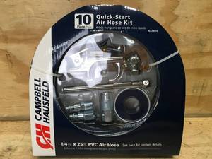 lot 20 image: Campbell Hausfeld 10 Piece Quick-Start Air Hose Kit Model # AA9610