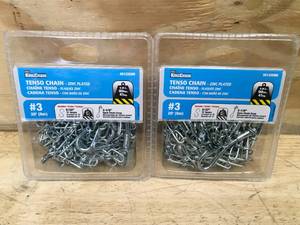 lot 80 image: Lot of 2 - King Chain Zinc Plated 20 Tenso Chain Model # 501225NB