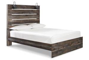 lot 68 image: ASHLEY DRYSTAN Panel Bed Frame- Queen