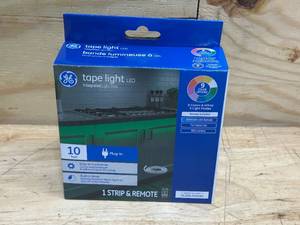 lot 96 image: GE LED Tape Light Plug in Strip, Timer  Remote, 17 Colors, 10-Ft.
