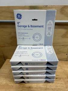 lot 99 image: GE Lot of 6- Garage and Basement Circline Cool White Bulbs, 8.25 Inch Diameter, FC8 T9 Light Bulbs