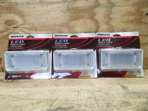lot 110 image: Lot of 3 - Hopkins LED Porch Light