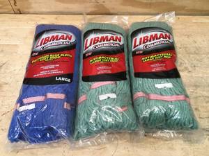lot 124 image: Lot of 3 - Anti-Bacterial Large Wet Mop Refill