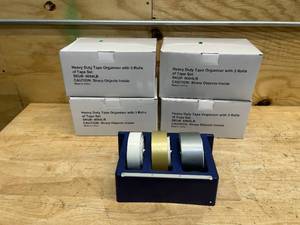 lot 164 image: Lot of 5- Heavy Duty Tape Organizers (tape included)