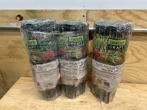 lot 172 image: GARDEN CRAFT Lot of 3- 14in H x 20ft Wire Picket Border