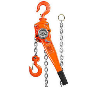 lot 27 image: VEVOR 1-12 Ton Manual Lever Chain Hoist 20 ft. Lever Hoist with Weston Double-Pawl Brake for Garage, Factory, Dock  Customer Returns See Pictures