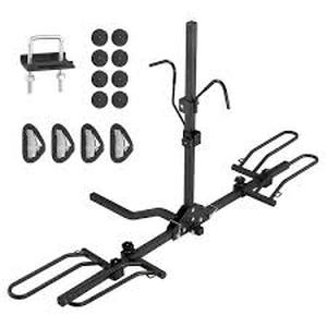 lot 31 image: VEVOR 2-Bike Hitch Bike Rack 80 lbs. Max Weight Rack Hitch Mount Folding Carrier Car for Truck SUV 1.25 in.2 in. Receiver Customer Returns See Pictures