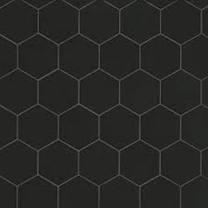 lot 37 image: Lot of MSI Glassel Nero Hexagon 9 in. x 10 in. Matte Porcelain Floor and Wall Tile (6.89 sq. ft.Case)  Customer Returns See Pictures