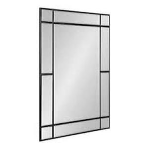lot 42 image: Kate and Laurel Westgate 24.00 in. W x 36.00 in. H Black Rectangle Modern Framed Decorative Wall Mirror   Customer Returns See Pictures