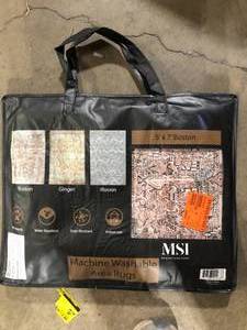 lot 14 image: MSI Machine Washable Area Rugs Set of 3 Customer Returns See Pictures