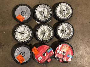 lot 4 image: Lot of 8 inch Toro Lawn Mower Wheel  Customer Returns See Pictures