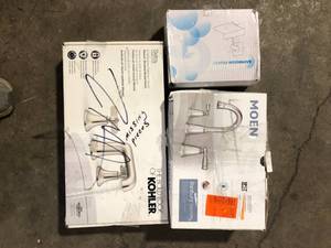 lot 24 image: Lot of Assorted Faucets Various Models and Conditions Customer Returns See Pictures