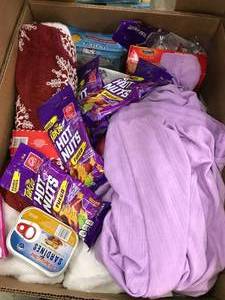 lot 117 image: ASSORTED FOOD BOX, PAST BEST BUY DATE