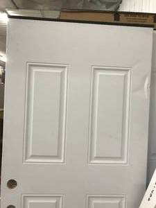 lot 90 image: PREMIUM STEEL SLAB DOOR 32IN