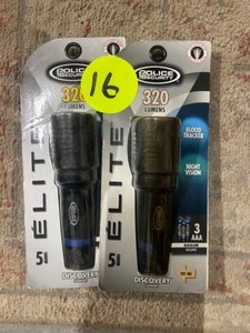 lot 16 image: 2 Police Security - 320 Lumen Magnetic Flashlights