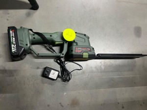 lot 21 image: Lursky - Cordless Hedge Trimmer with Battery 21V Electric Shrub Trimmer Kit for Garden, Yard and Lawn, Charger Included (Forest Green)