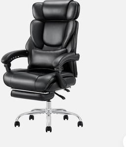 lot 25 image: COLAMY Office Chair with Footrest, Ergonomic High Back Design Executive Computer