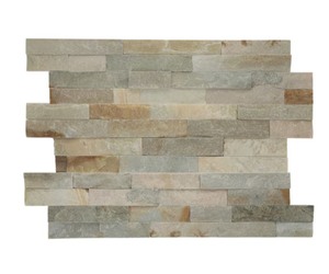 lot 35 image: Pallet Sale - American Olean 24-in x 6-in Drakestone 1-sq ft Golden River Stone Veneer approx 200 sq ft