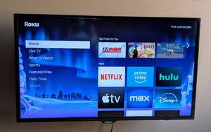 lot 45A image: Samsung 42 TV with Roku