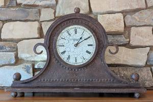 lot 45 image: Elegant Bronze Manchester Mantle Clock