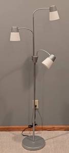 lot 30 image: Adjustable Three Arm Floor Lamp
