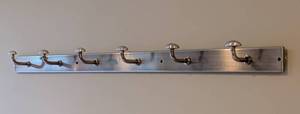 lot 21 image: Stain Nickel Wall Hooks