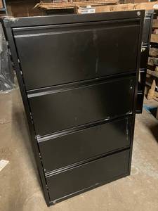 lot 48 image: Four Drawer Lateral File Cabinet