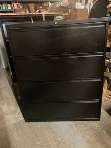 lot 54 image: Four Drawer Lateral File Cabinet