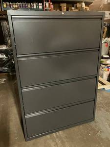 lot 64 image: Four Drawer Lateral File Cabinet