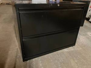 lot 36 image: Two Drawer Lateral File Cabinet