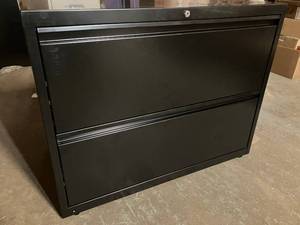 lot 41 image: Two Drawer Lateral File Cabinet