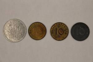 lot 14 image: WWII German Coins