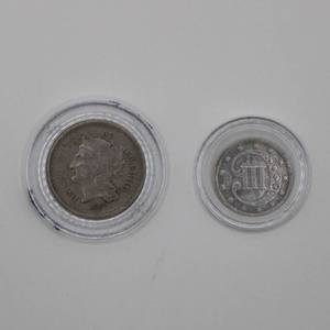 lot 15 image: 3 Cent Lot of 2
