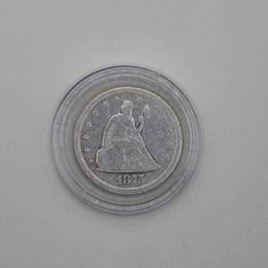 lot 16 image: 1875-S Twenty Cent Coin