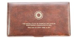 lot 40 image: U.S. Two Dollar Bicentennial Commemorative Bill