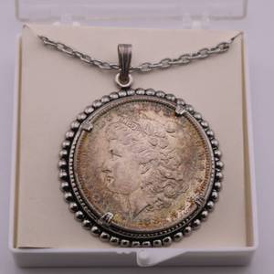 lot 51 image: 1882 O Morgan Silver Dollar High Grade Necklace