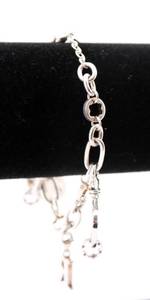 lot 68 image: Mont Blanc Sterling Silver Charm Bracelet w Box 31.8g