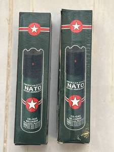 lot 12 image: 2 New Canisters NATO Style CS Spray