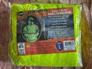 lot 30 image: New Double Weight Hi-Viz Sweatshirt Size Large