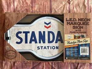 lot 44 image: New Standard Station Nostalgic Neon LED Sign