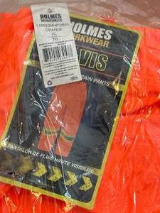 lot 47 image: New Holmes Hi-Viz Rain Pants XL $39 Retail
