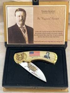 lot 48 image: Theodore Roosevelt Commentative Knife Set