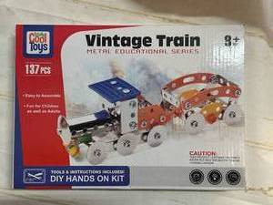 lot 55 image: New 137pc Erector Train Toy